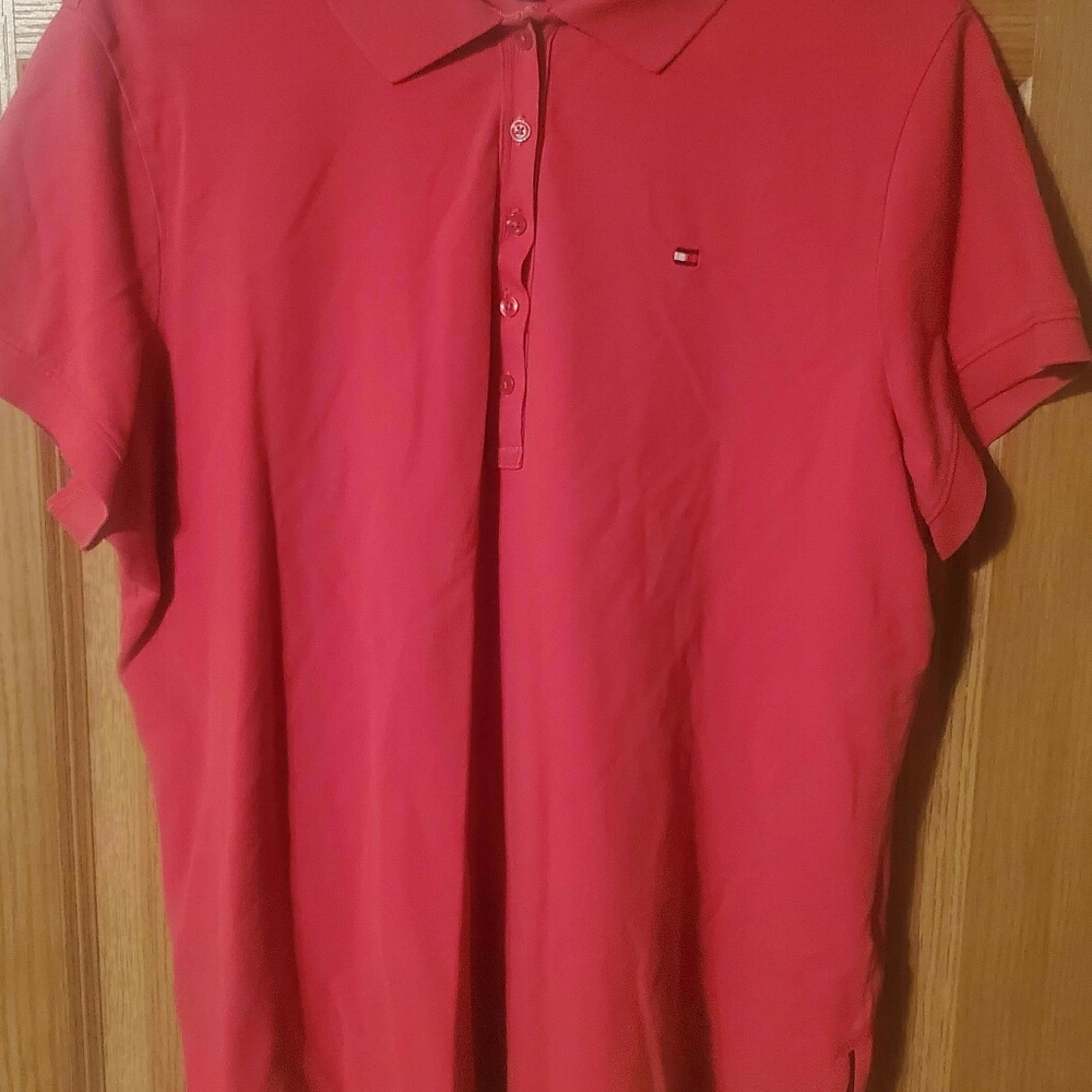 Red Tommy Hilfiger Polo 1x